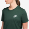 NIKE Sportswear Club Essentials T-Shirt Damen 323 - fir/white XS