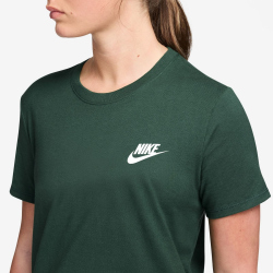 NIKE Sportswear Club Essentials T-Shirt Damen 323 - fir/white S