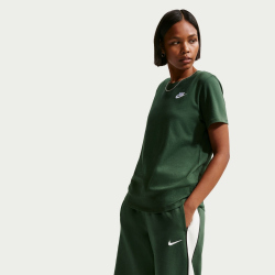 NIKE Sportswear Club Essentials T-Shirt Damen 323 - fir/white S