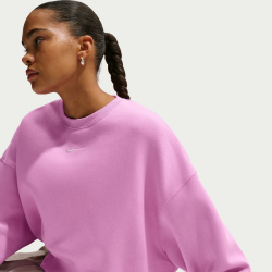 NIKE Sportswear Phoenix Over-Oversized Fleece Sweatshirt Damen 503 - lt magenta/sail S