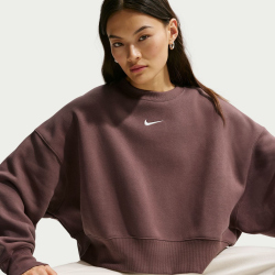NIKE Sportswear Phoenix Over-Oversized Fleece Sweatshirt Damen 502 - tattoo/sail XS