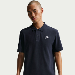 NIKE Sportswear Poloshirt Herren 451 - obsidian/white M