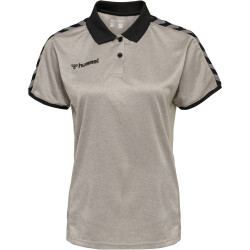 hummel Authentic Funktions-Poloshirt Damen grey melange XXL