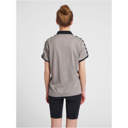 hummel Authentic Funktions-Poloshirt Damen grey melange XXL