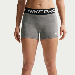 NIKE Pro Mid-Waist kurze Leggings Damen 084 - smoke grey/htr/black/white XS