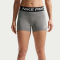 NIKE Pro Mid-Waist kurze Leggings Damen 084 - smoke grey/htr/black/white M