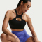 NIKE Universa Padded Medium-Support Sport-BH Damen 010 - black/anthracite/dk smoke grey S