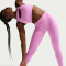 NIKE One High-Waist 7/8-Leggings Damen 503 - lt magenta/white XS