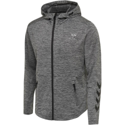 hummel hmlASTON Freizeit Kapuzenjacke Herren dark grey melange M