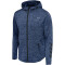 hummel hmlASTON Freizeit Kapuzenjacke Herren black iris melange XXL