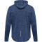 hummel hmlASTON Freizeit Kapuzenjacke Herren black iris melange XXL