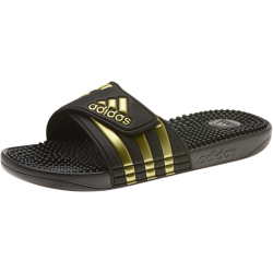 adidas Adissage Badelatschen Herren EG6517 - core black/gold met./core black 36 2/3