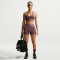 NIKE Pro Sculpt Medium-Support Padded Sport-BH Damen 502 - tattoo/taupe grey/white S