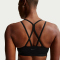 NIKE Zenvy Padded Light-Support Sport-BH Damen 010 - black/cool grey S