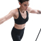 NIKE Universa Padded Medium-Support Sport-BH Damen 010 - black/anthracite/dk smoke grey XS