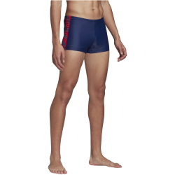 adidas 3-Streifen Boxer Badehose tecind/scarle 4 (S)