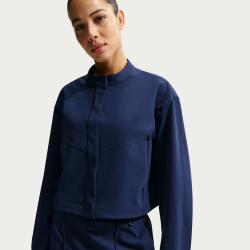 NIKE 24.7 PerfectStretch Dri-FIT Cropped Trench Trainingsjacke Damen 410 - midnight navy/black/dark obsidian XS