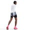 NIKE Tempo Dri-FIT 1/2-Zip Laufshirt Damen 100 - white/reflective silv L