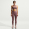 NIKE Universa Medium-Support High-Waist 7/8-Leggings Damen 502 - tattoo/tattoo/burgundy crush XS