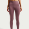 NIKE Universa Medium-Support High-Waist 7/8-Leggings Damen 502 - tattoo/tattoo/burgundy crush XS