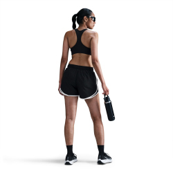 NIKE Tempo Dri-FIT Mid-Waist 3" Laufshorts Damen 010 - black/black/white/reflective silv M