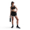 NIKE Tempo Dri-FIT Mid-Waist 3" Laufshorts Damen 010 - black/black/white/reflective silv M