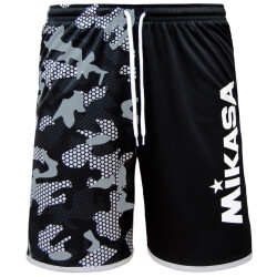 MIKASA Beachvolleyball Shorts Camouflage Herren schwarz M