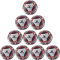 10er Ballpaket erima Senzor Allround 350g Fu&szlig;ball new navy/orange 4