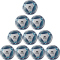 10er Ballpaket erima Senzor Allround 290g Fu&szlig;ball new navy/curacao 3