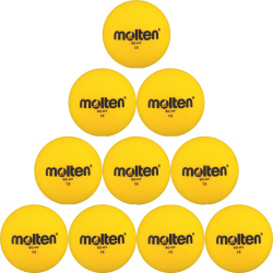 10er Ballpaket molten Schaumstoffball Volleyball SG-HY gelb