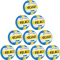 10er Ballpaket Select Kids Volleyball wei&szlig; blau gelb 4