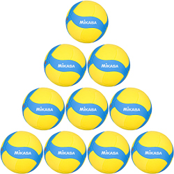 10er Ballpaket MIKASA VS170W-Y-BL Volleyball Kinder