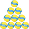 10er Ballpaket MIKASA VS170W-Y-BL Volleyball Kinder