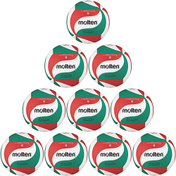 10er Ballpaket molten Volleyball DVV 2 Wettspielball...