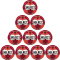 10er Ballpaket SELECT Ultimate Handball rot/orange/weiß 2