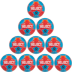 10er Ballpaket SELECT Circuit Gewichtshandball rot/blau 2...