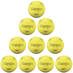 10er Ballpaket Kempa Training 800g Gewichtshandball gelb 3