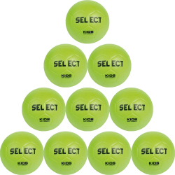 10er Ballpaket Select Kids Soft Handball grün 0