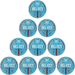 10er Ballpaket SELECT Torneo Handball türkis/rot 3