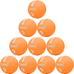10er Ballpaket hummel Easy Kinder Handball orange/white 1