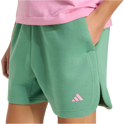 adidas 3-Streifen Studio Fleece Loose Sweatshorts Damen HZ0865 - preloved green XS