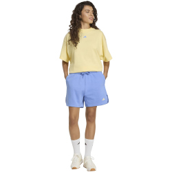 adidas 3-Streifen Studio Fleece Loose Sweatshorts Damen HZ0866 - blue fusion XS