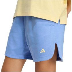 adidas 3-Streifen Studio Fleece Loose Sweatshorts Damen HZ0866 - blue fusion XS