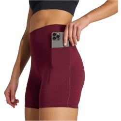 adidas 3-Streifen Studio All Me Booty kurze Leggings Damen HZ0870 - maroon XXS/5"
