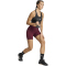 adidas 3-Streifen Studio All Me Booty kurze Leggings Damen HZ0870 - maroon XXS/5"