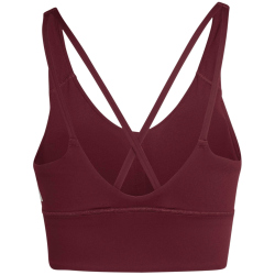 adidas 3-Streifen Studio All Me Light Support Sport-BH Damen HZ0874 - maroon L