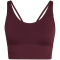 adidas 3-Streifen Studio All Me Light Support Sport-BH Damen HZ0874 - maroon L