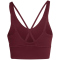 adidas 3-Streifen Studio All Me Light Support Sport-BH Damen HZ0874 - maroon L