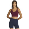adidas 3-Streifen Studio All Me Light Support Sport-BH Damen HZ0874 - maroon L