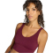 adidas 3-Streifen Studio All Me Light Support Sport-BH Damen HZ0874 - maroon L